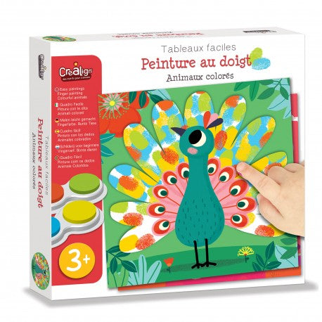 Peinture au doigt « Animaux colorés »