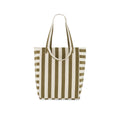 Sac Cabas Elisabeth Rayures Olive / Greige