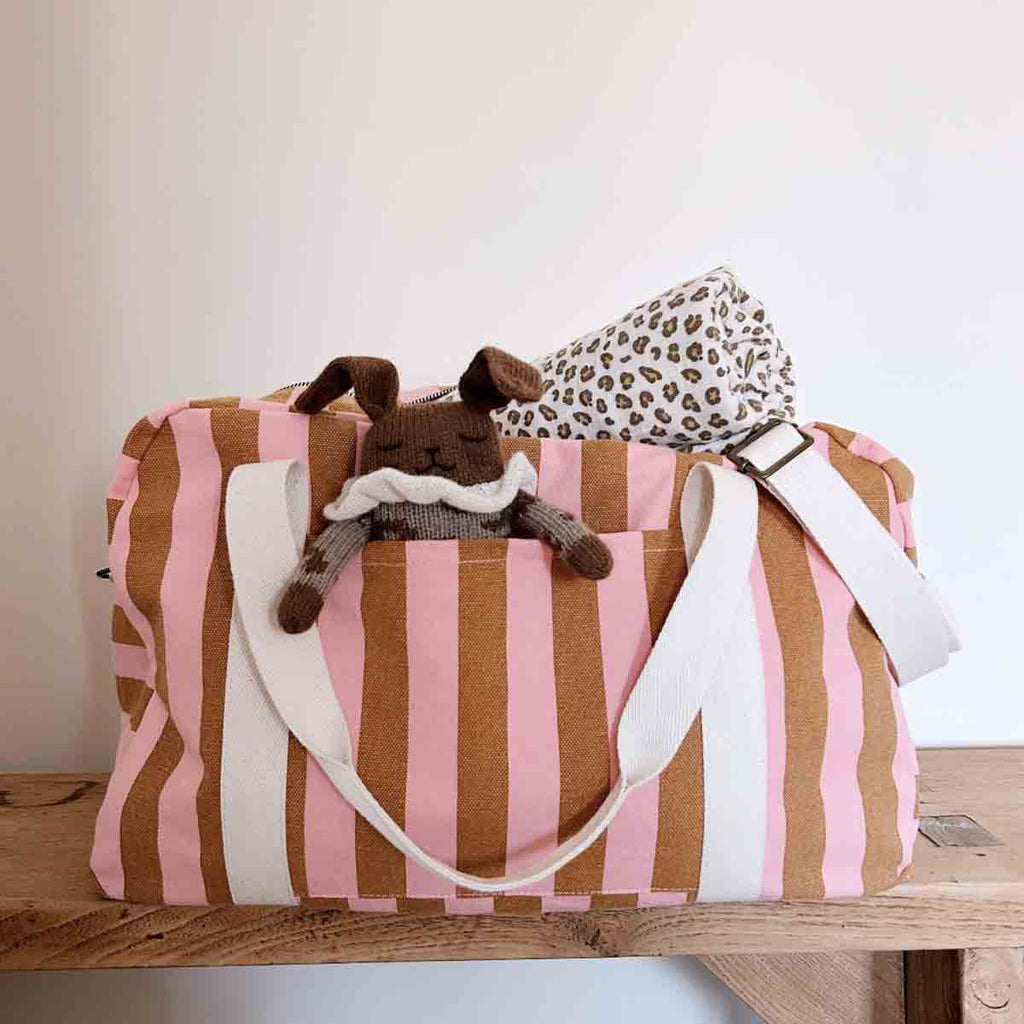 Sac à langer Raphael rose/caramel