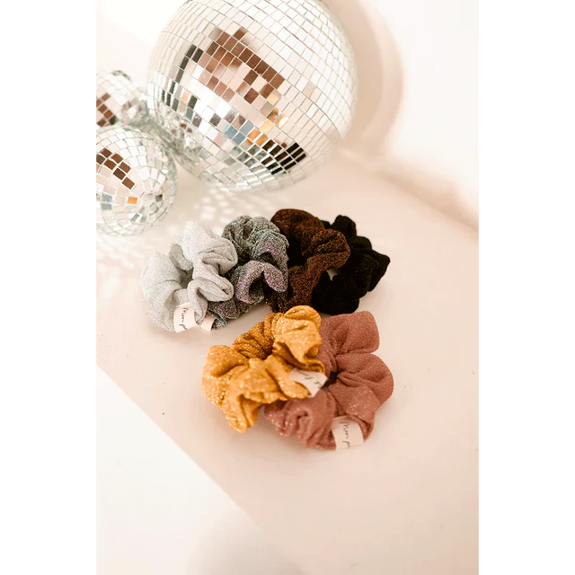 Chouchou Paillettes Rose