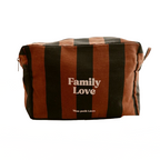 Trousse de toilette marron et noir