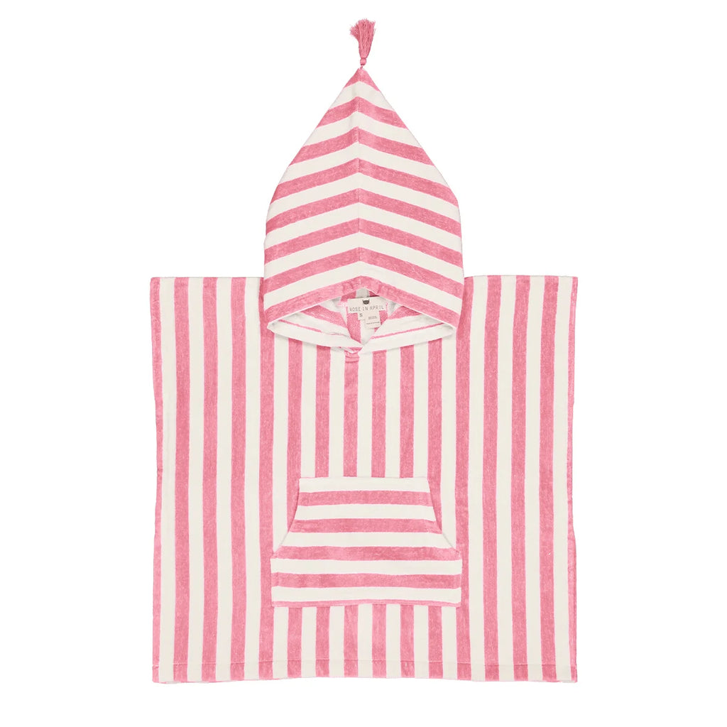 Ponchos de Bain Rose Foncé 4/6 ans