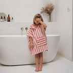 Ponchos de Bain Rose Foncé 4/6 ans