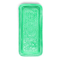 Plateau rectangulaire en émail Vert