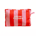 Trousse de toilette Rayures Rose et Rouge