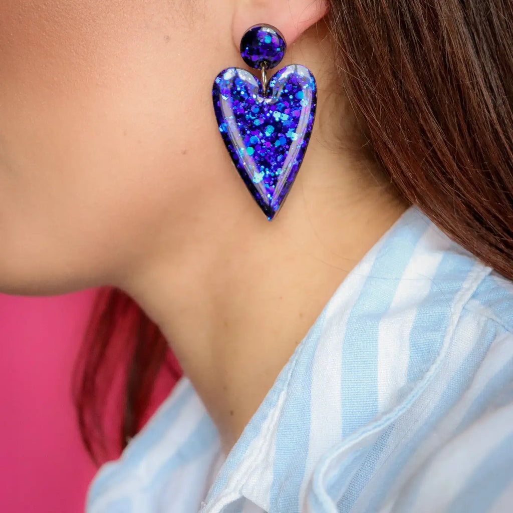 Boucles d'oreilles Claire Deep Blue