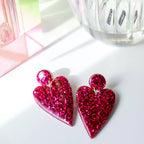 Boucles d'oreilles Claire Fuchsia