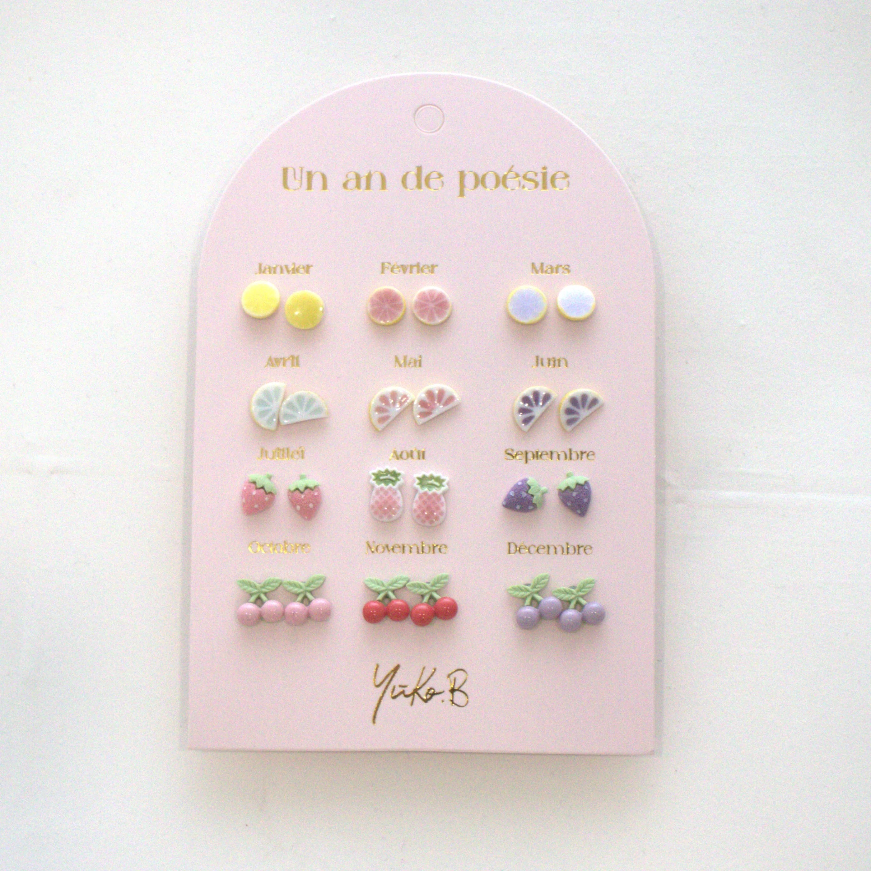 Boucles d’oreilles fruits