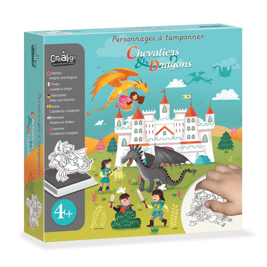 Personnages à tamponner : Chevaliers et dragons