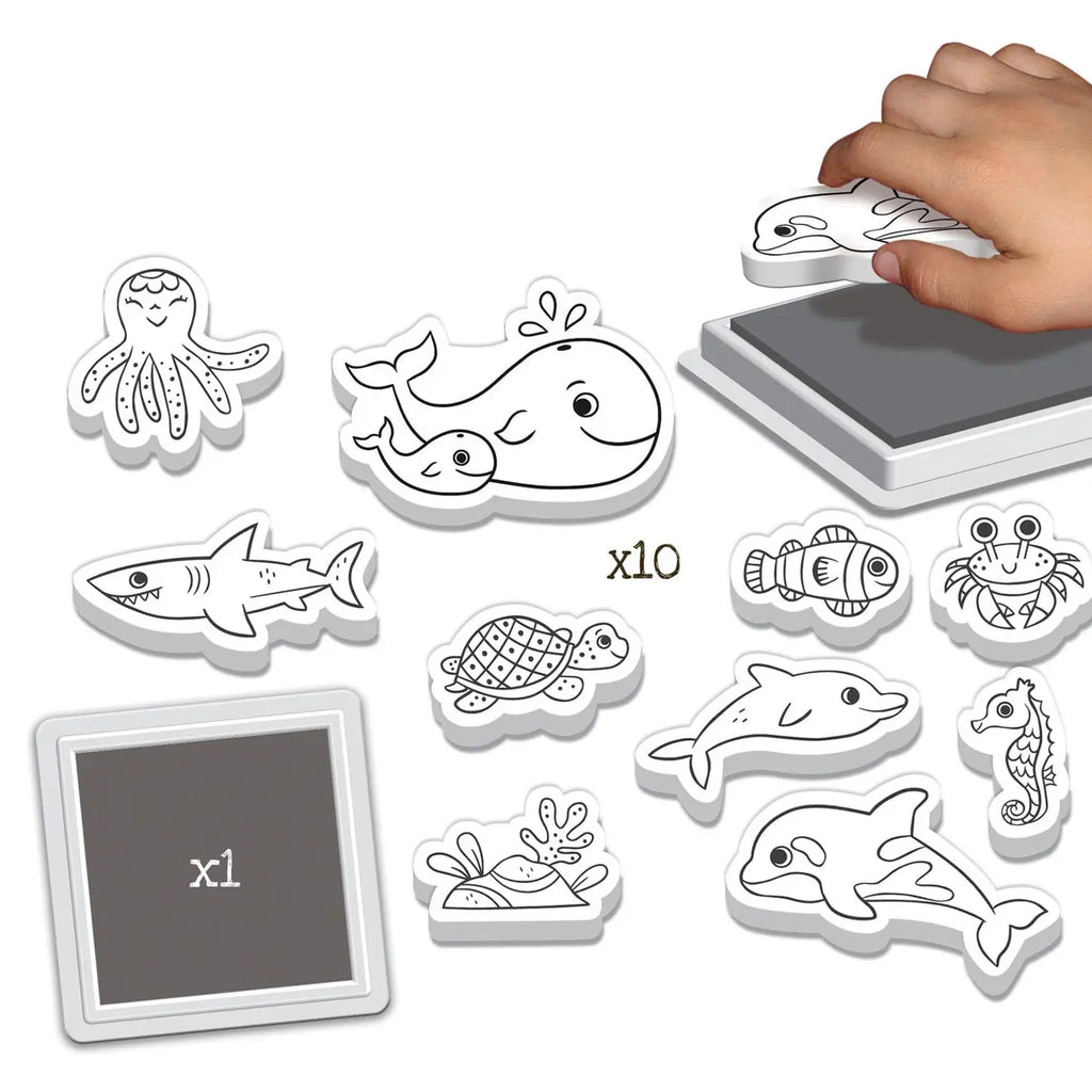 Personnages à tamponner : Mon petit océan