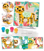 Pochoirs Motifs "Couleurs de la Jungle"