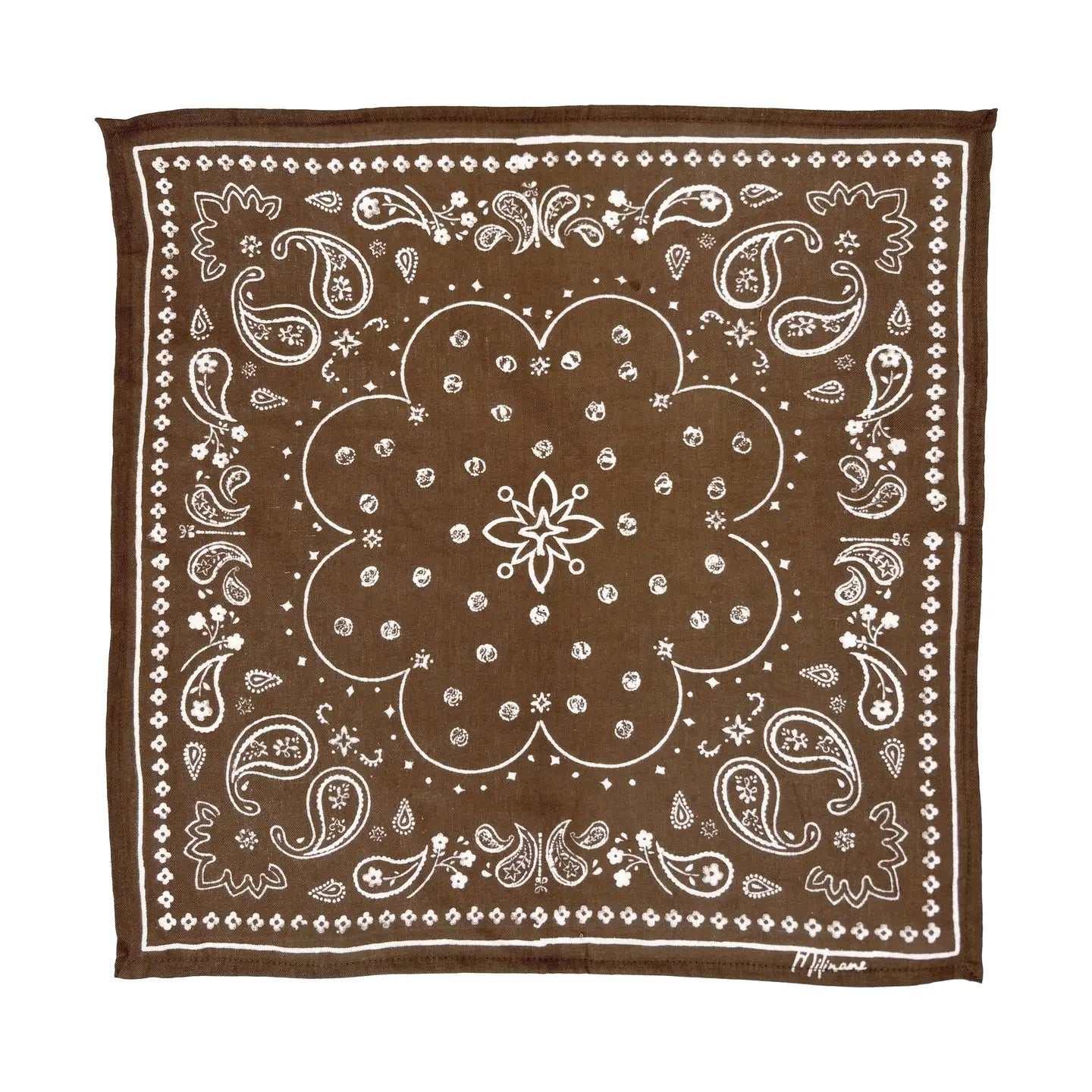Grand foulard Marron