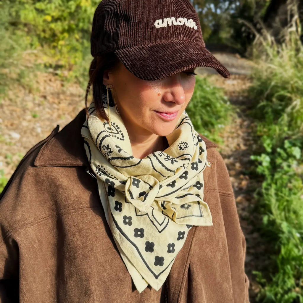 Grand foulard Vanille