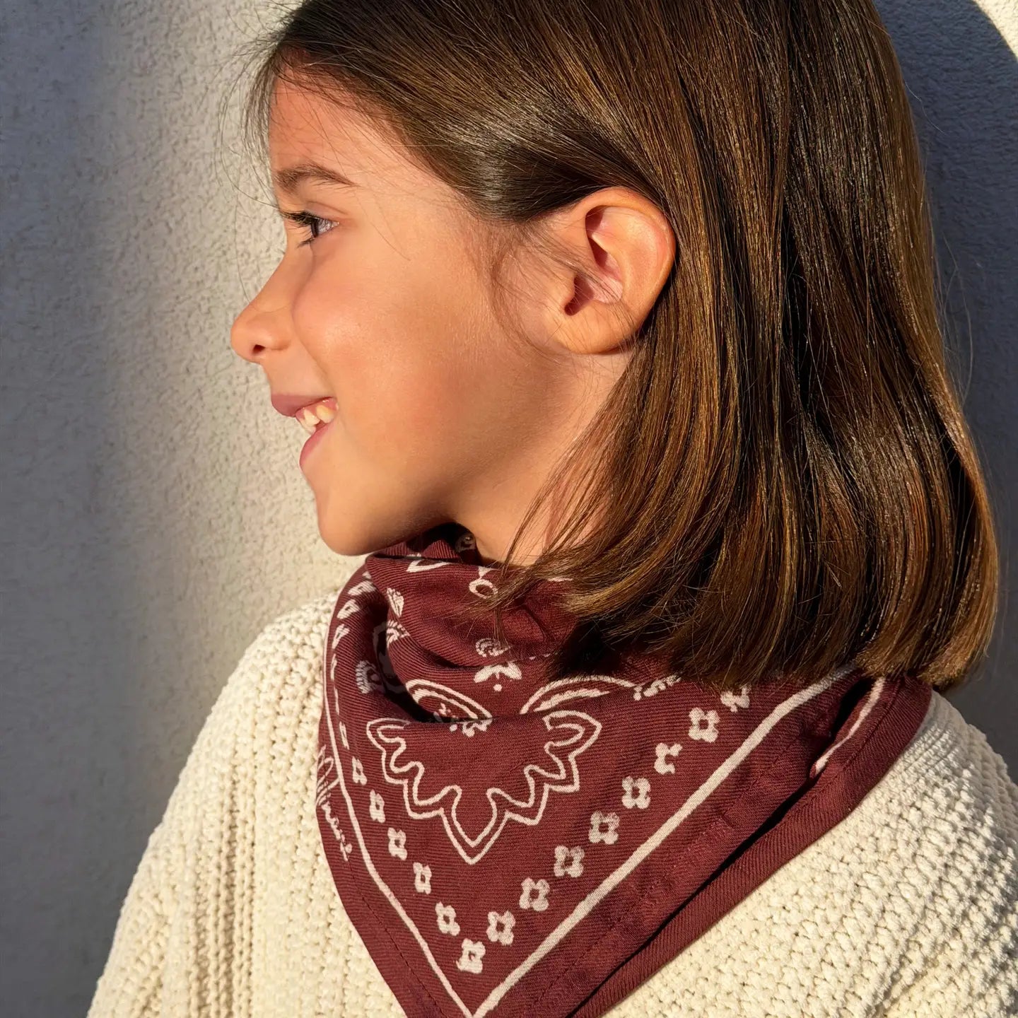 Petit foulard Grenat