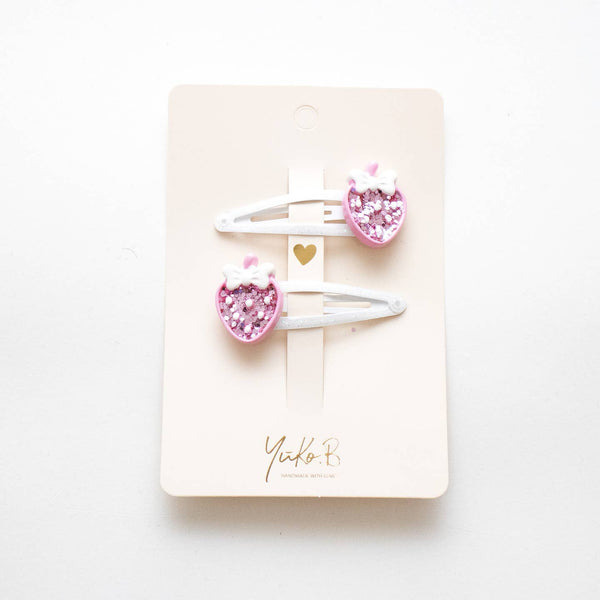 Duo Barrettes Fraises