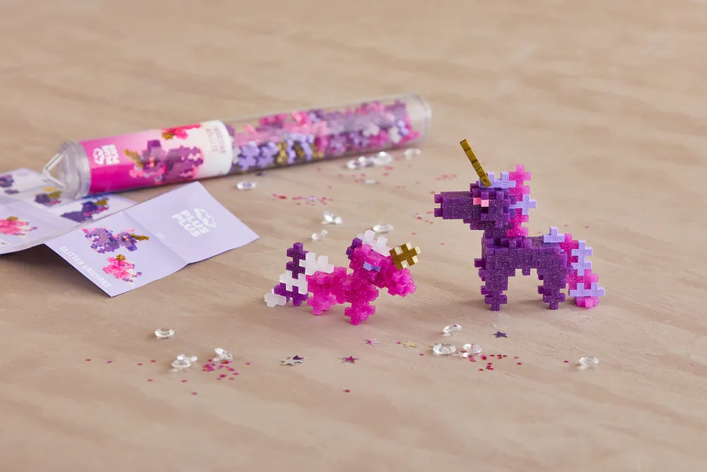 Tube Glitter Unicorns 100 Pcs