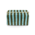 Trousse de toilette Vic éponge Rayures Kaki / Bleu