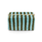 Trousse de toilette Vic éponge Rayures Kaki / Bleu