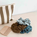 Chouchou Léopard Blue jean
