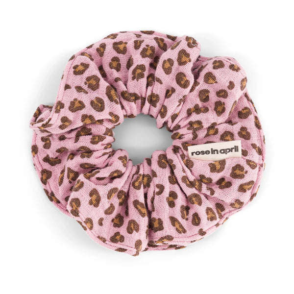 Chouchou Léopard Candy pink