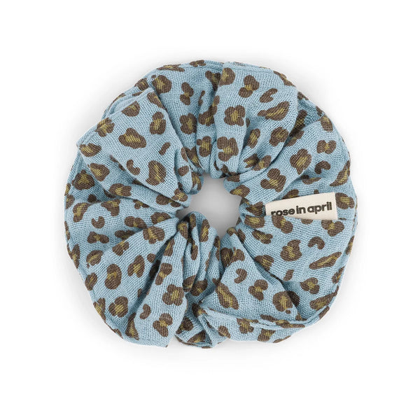 Chouchou Léopard Ice blue