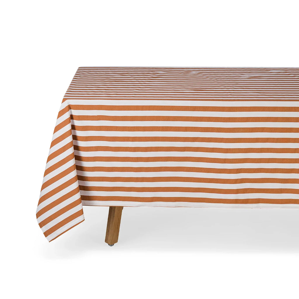 Nappe Zoe Rayures Pecan