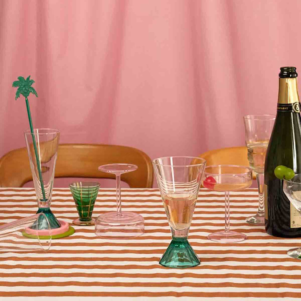 Nappe Zoe Rayures Pecan