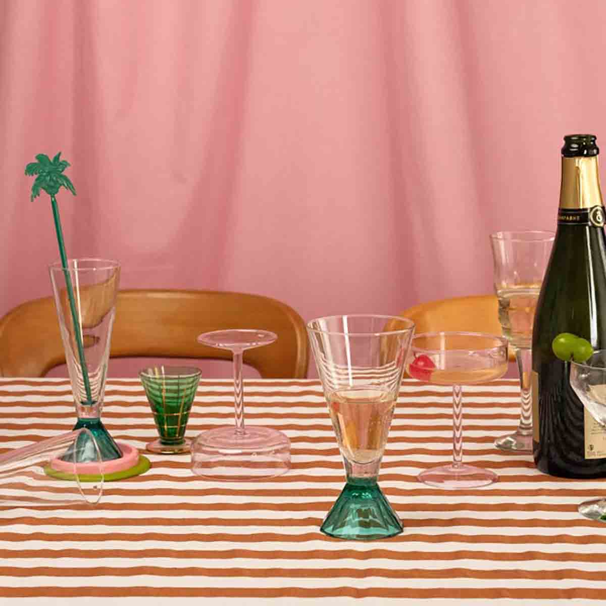 Nappe Zoe Rayures Pecan