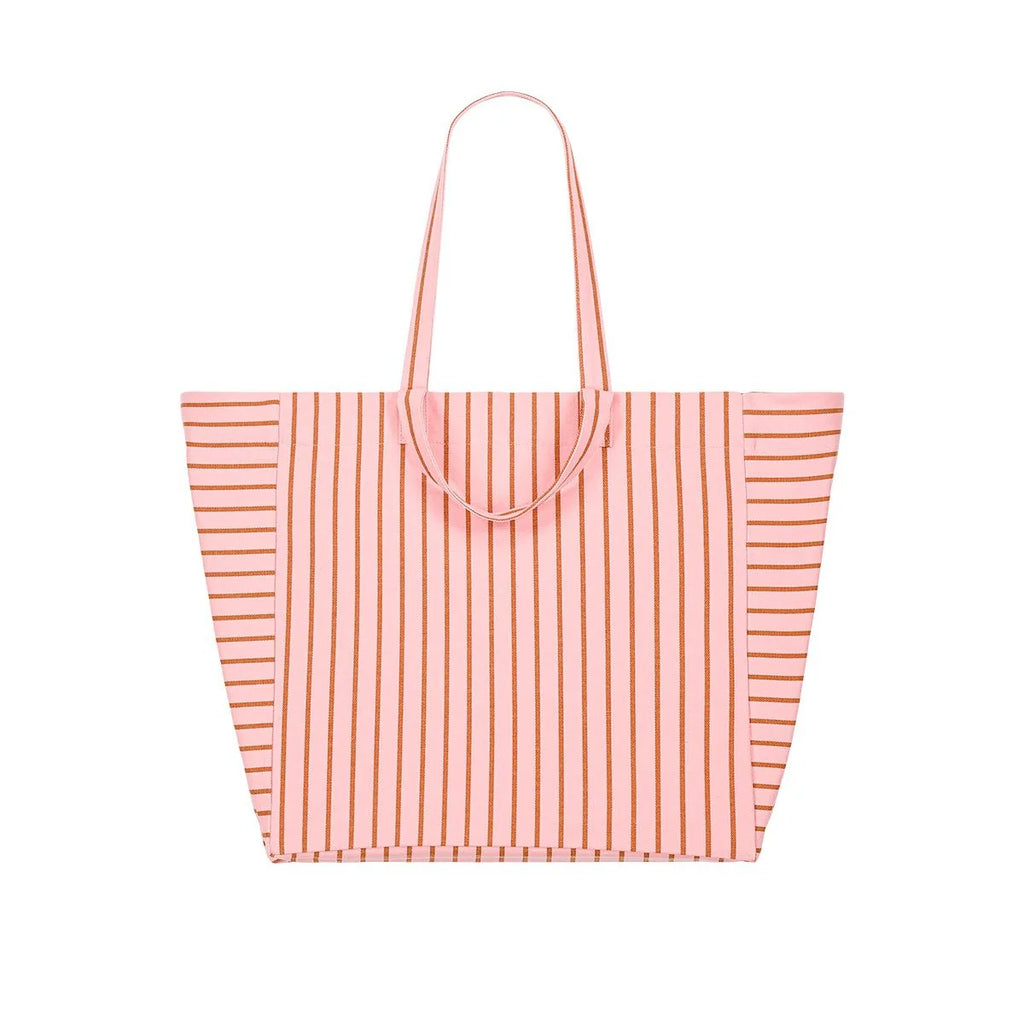 Sac cabas Elisa Rayures Tennis Pecan / Strawberry