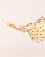 Panier Brodé Carmen Ocre