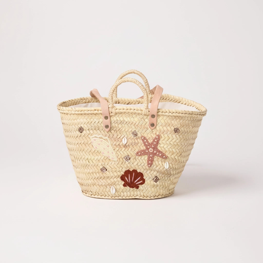 Panier Brodé Mermaid Rose