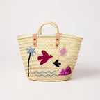 Panier Brodé Thé Beach Violet