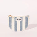 Porte-Monnaie Tissu Rayé Bleu Simone