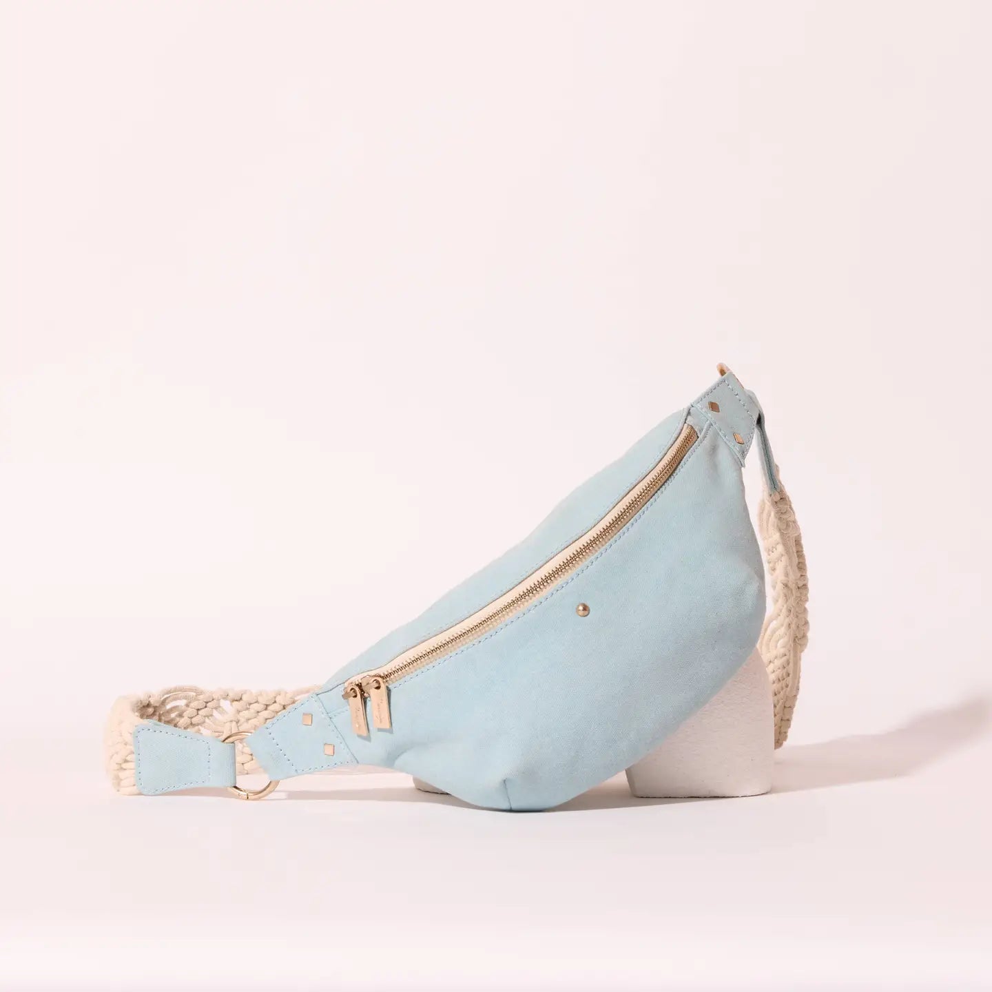 Sac Banane Coton Rayé Blue Sky Nicole