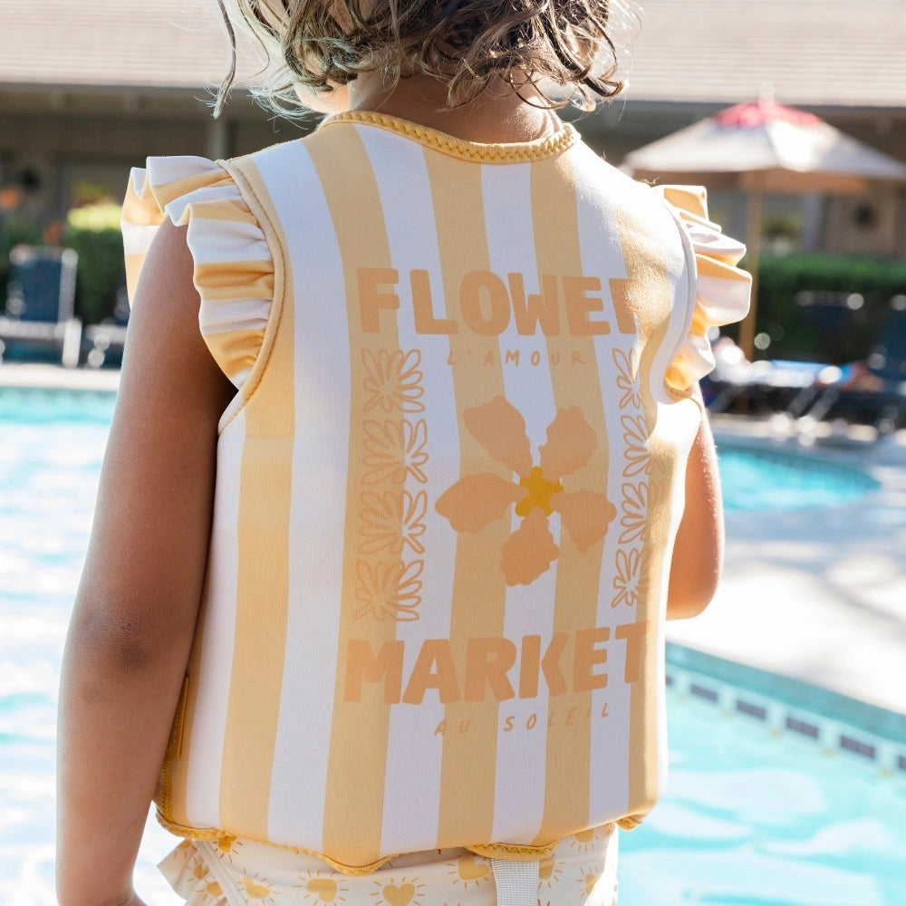 Gilet de natation Jaune - Marché aux fleurs
