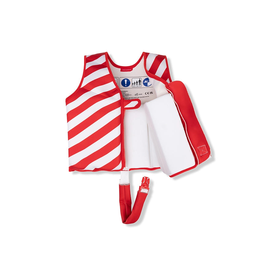 Gilet de natation Rouge/Blanc - Crabby