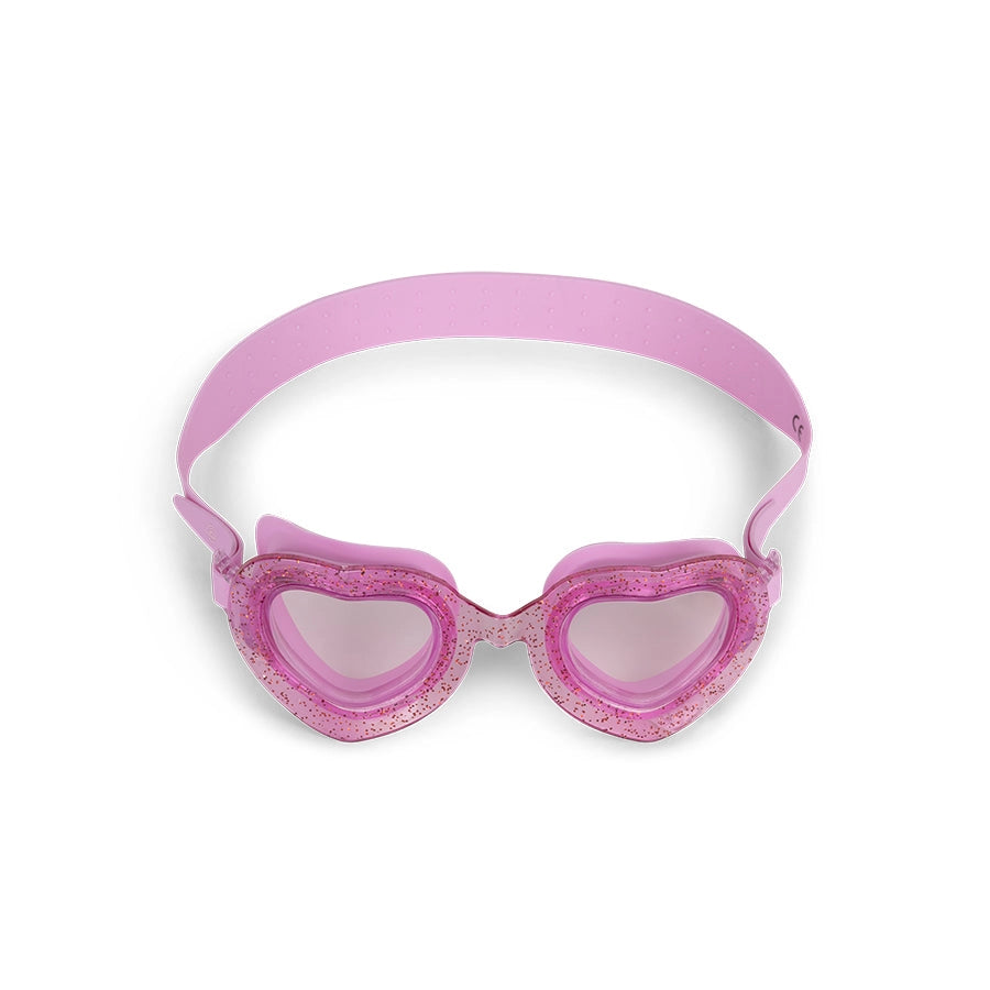 Lunettes de natation Rose - Coeur