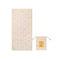 Serviette de plage en microfibre Jaune - Marché aux fleurs