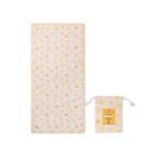 Serviette de plage en microfibre Jaune - Marché aux fleurs