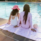 Serviette de plage en microfibre Rose - Shell Tastic