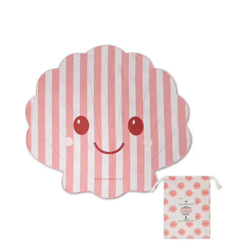 Serviette de plage en microfibre Rose - Shelltastic