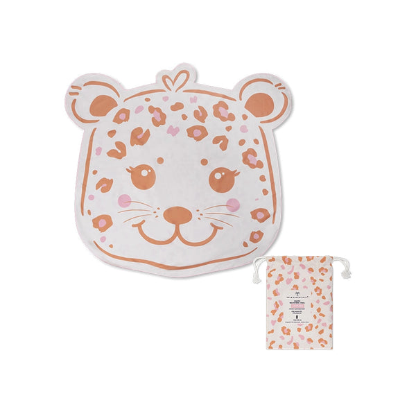 Serviette de plage microfibre Beige - Léopard