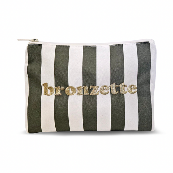 Pochette brodée Bronzette