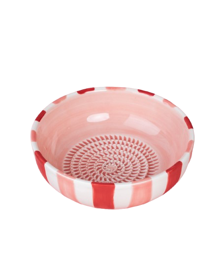 Assiette râpe-ail en céramique - Moyenne rose et rouge - Sweetheart