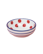 Assiette râpe à ail en céramique - Moyenne Rouge et Bleue - Pomodoro