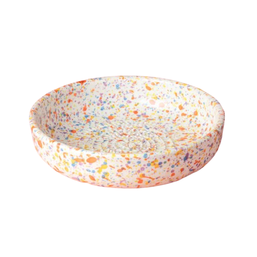 Assiette râpe-ail en céramique - Grande Multicolore Carnaval