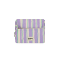 Trousse de toilette XL Alix Rayures Vert et Parme