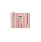 Pochette Lou Rayures Rouge et Rose