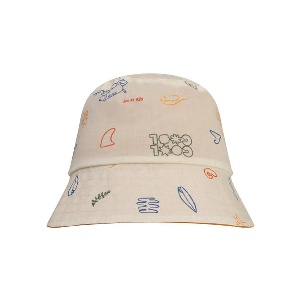 Chapeau de soleil réversible - beige/orange - Surfeur 0/12 Mois